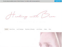 Tablet Screenshot of healingwithbeva.com